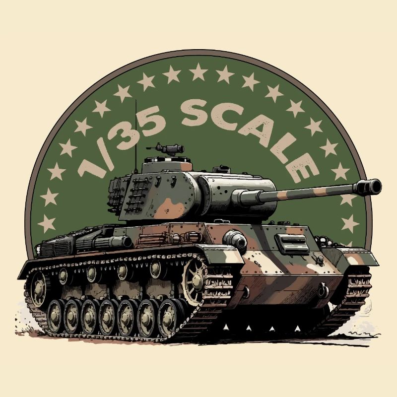 Impression d’art de char à l’échelle 1/35