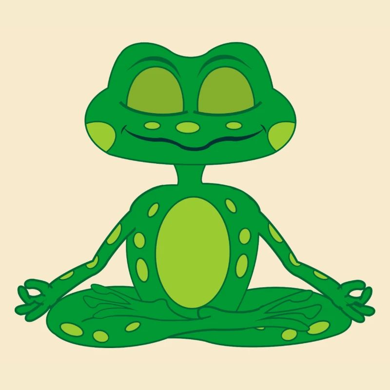 Zen-Meditationsfrosch