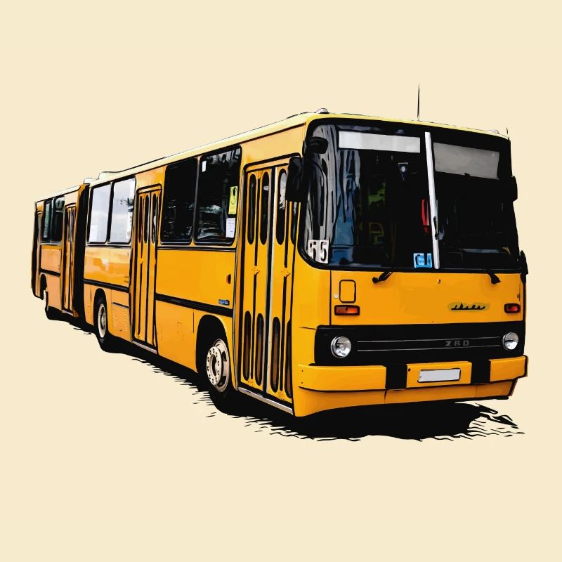 Yellow Ikarus Bus Z80