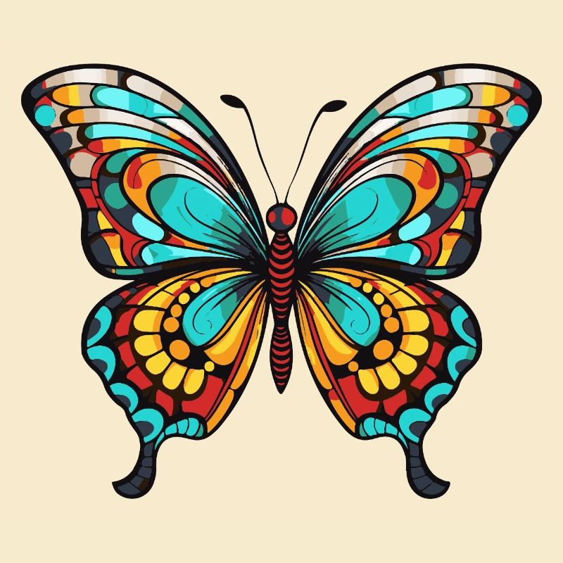 Bunter Schmetterling