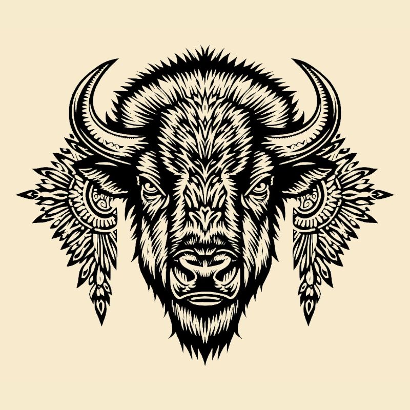 Zierbison-Glyphe