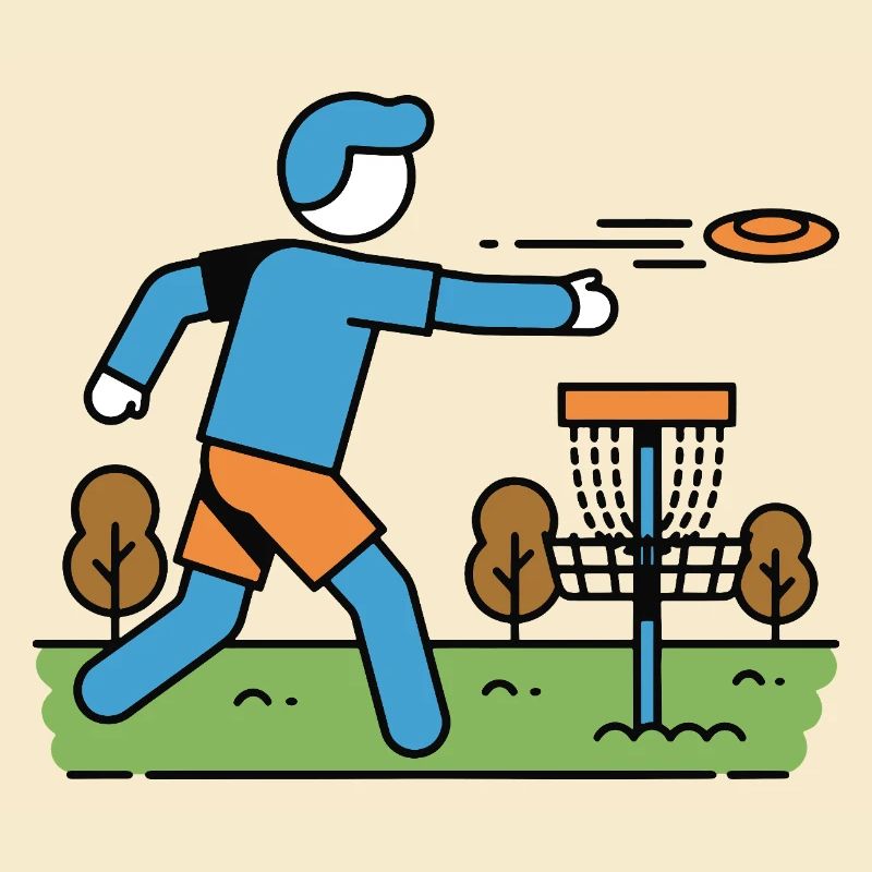 Disc Golf Flying Disc Golfer Disc Golf Basket