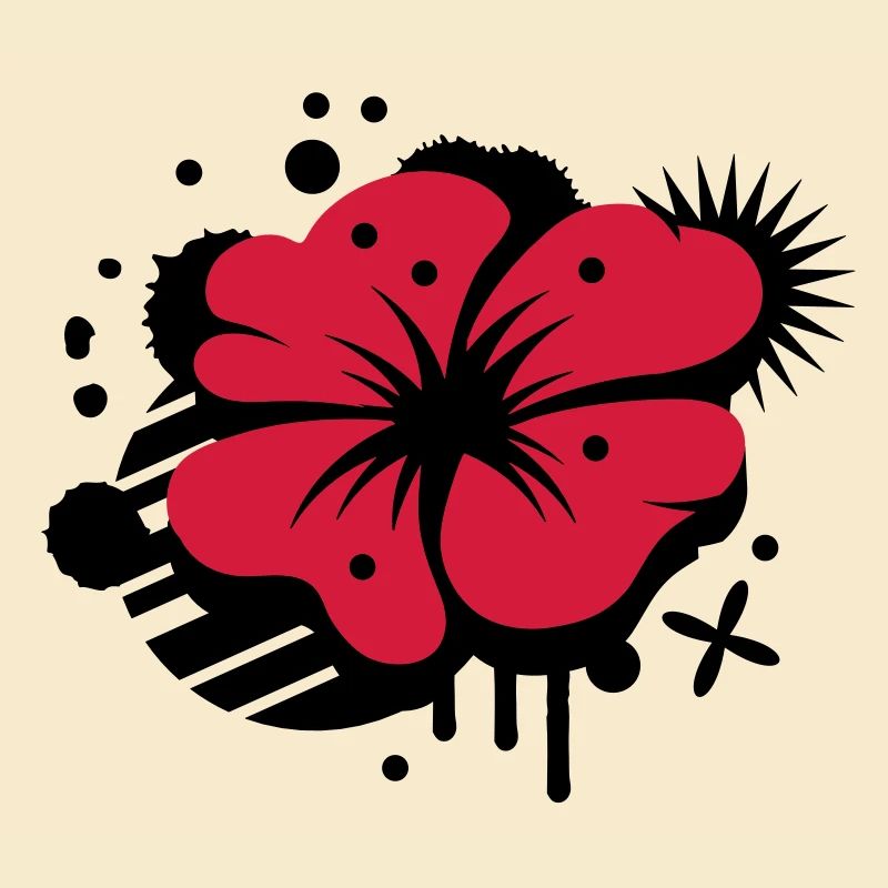 Un coquelicot comme un graffiti