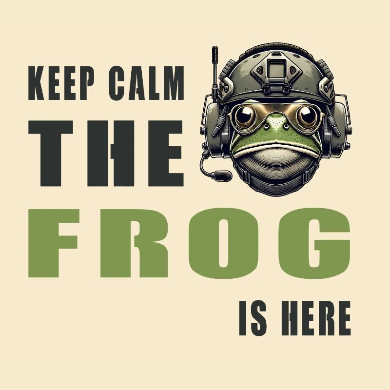 Kampffrosch – Keep Calm Style