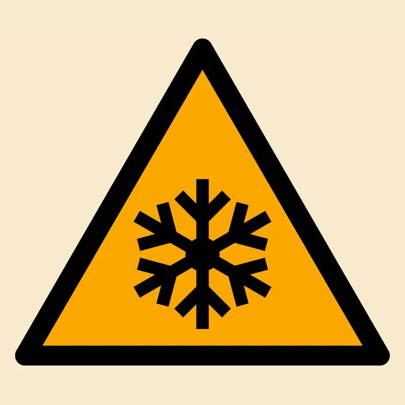 Glacé | Flocon de neige en triangle