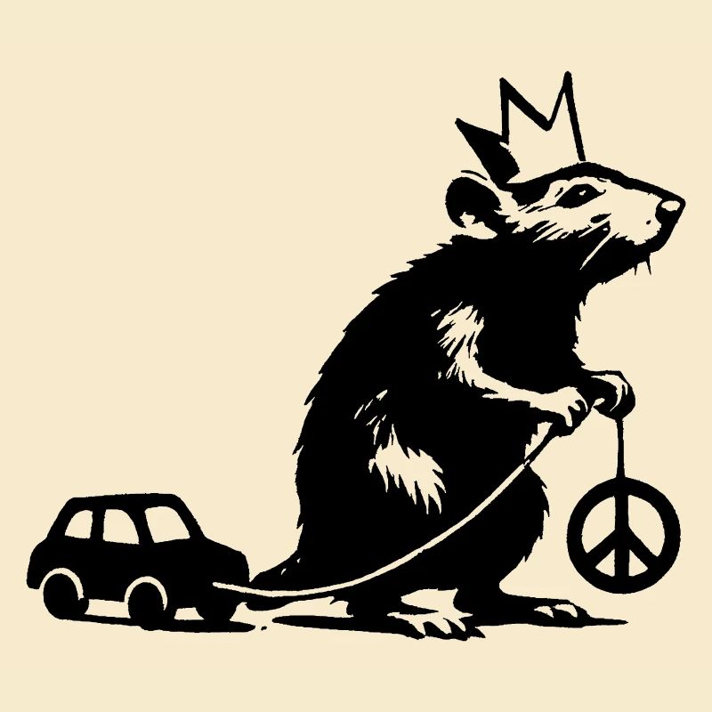 Rat royal avec jouet
