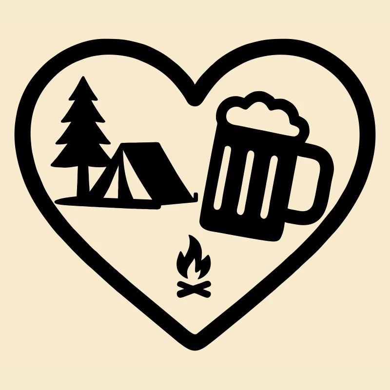 Heart Camping Bier