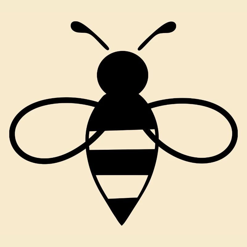 Biene schwarz