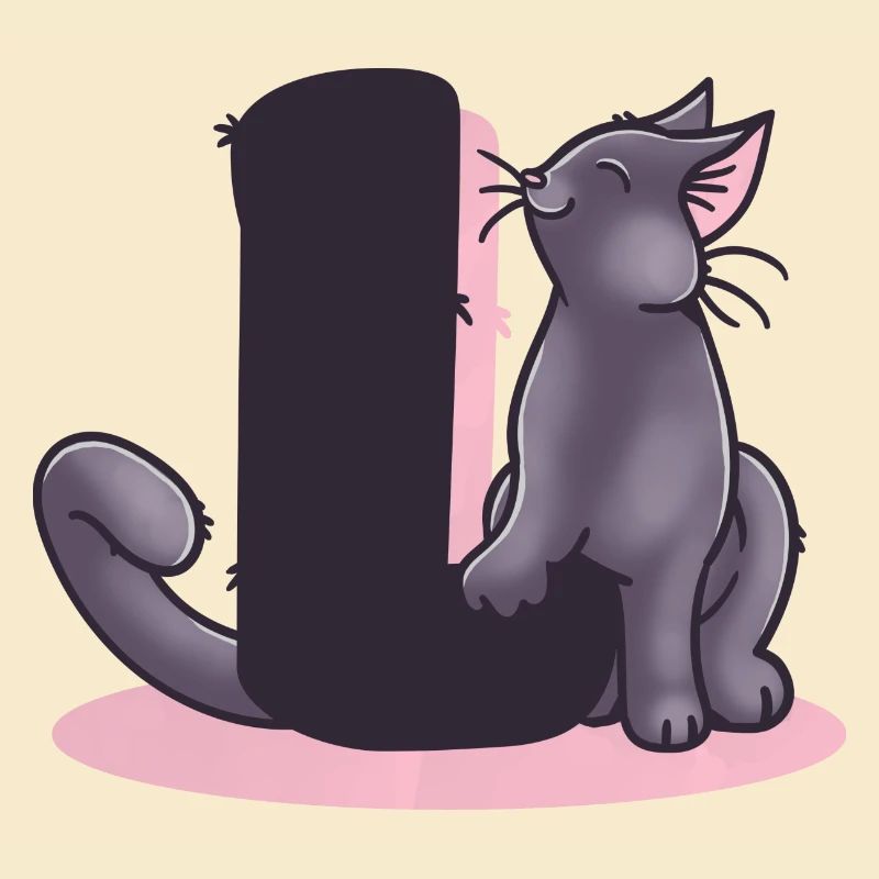Katze Buchstabe L