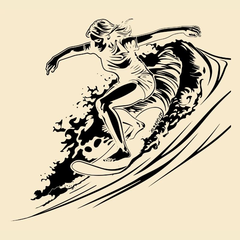 Surfen Mädchen