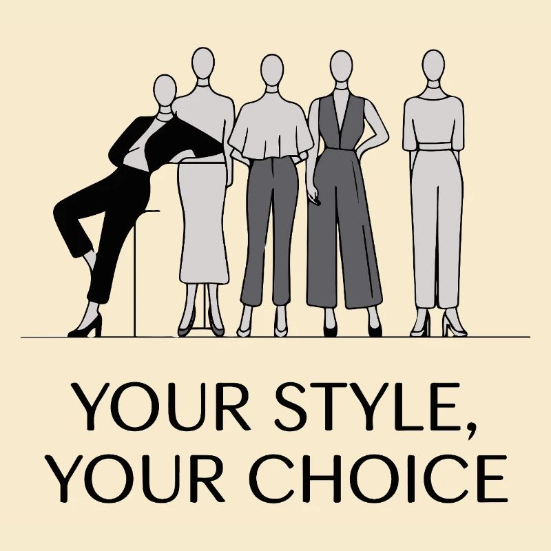 Elegantes monochromes Modeillustrationsset