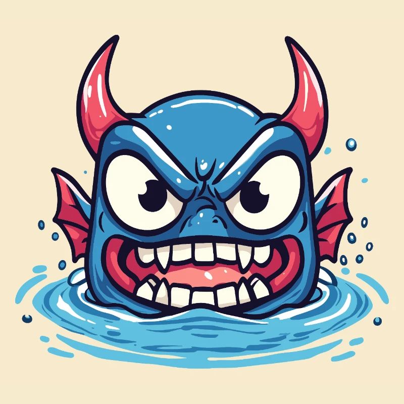 Grimmiger Wasserdämon