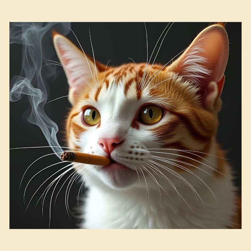 Fumer Chat Génération Z Mème Chat Fumer