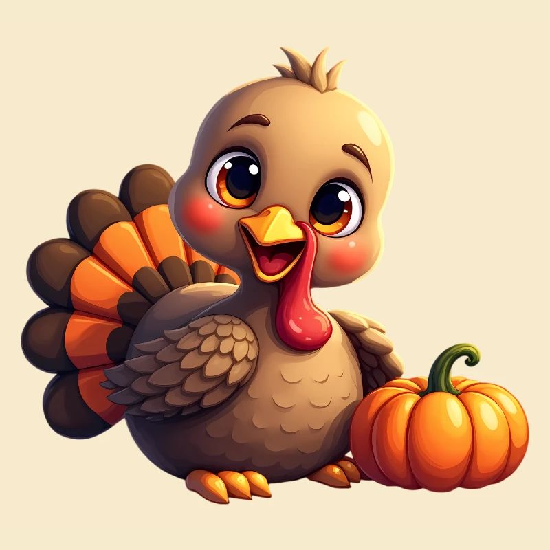 Bébé dinde de Thanksgiving