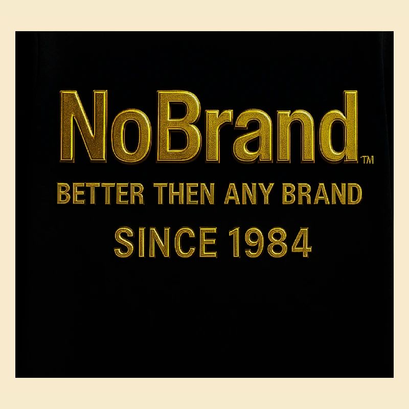 NoBrand 1984 design de texte doré