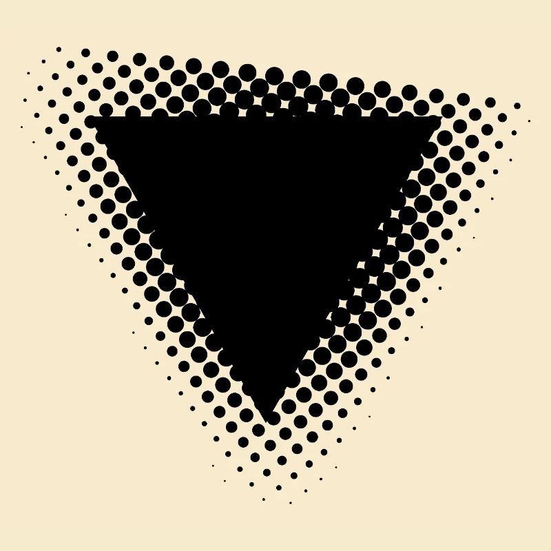 geometric triangle dots design