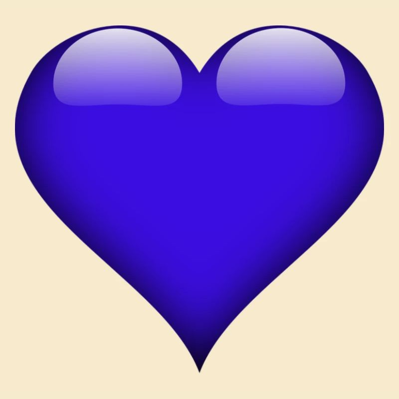 Glänzendes Blauherz