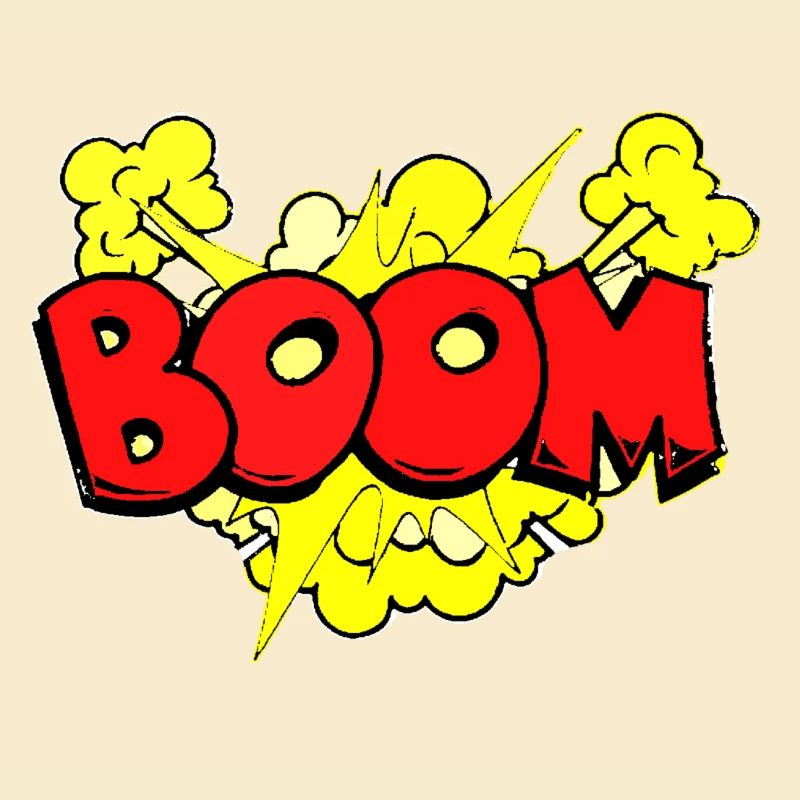 Dynamic Bomb Explosion Illustration