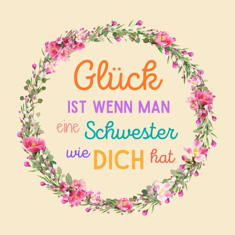 GLÜCK IST WENN MAN EINE SCHWESTER WIE DICH HAT!