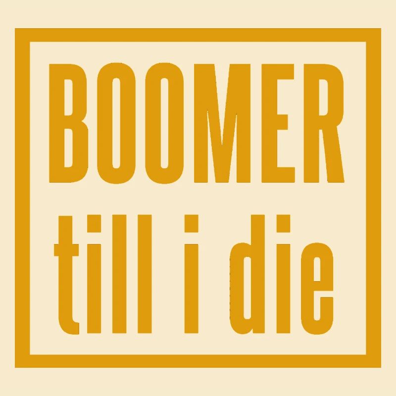 Conception de slogan Vintage Boomer