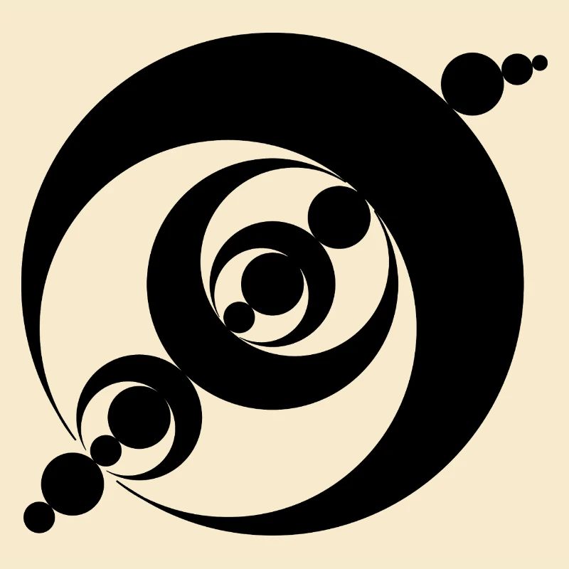 Conception de crop circle en spirale cosmique