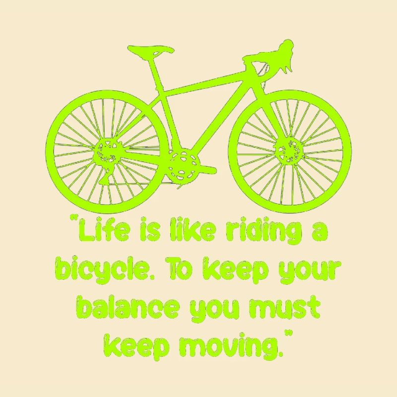 Équilibre du vélo Texte néon