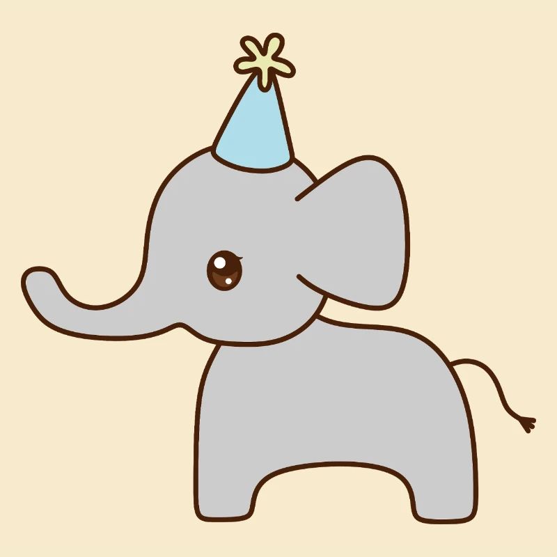 Elefant Party Hut