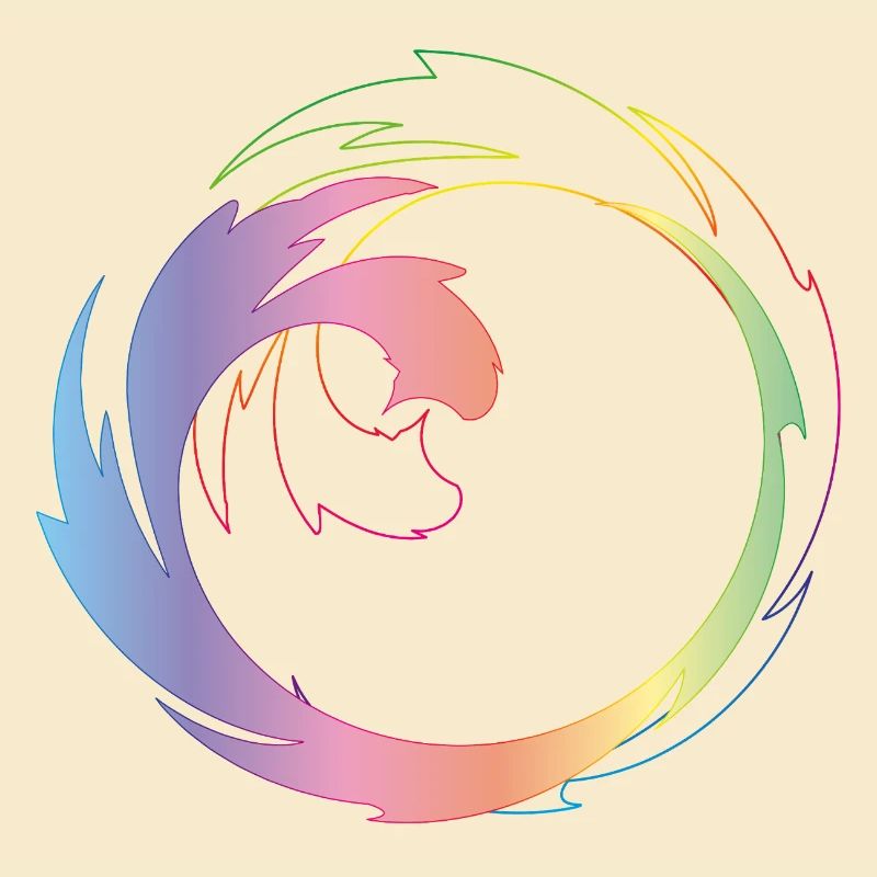 Creative color wheel as a dynamic design frame