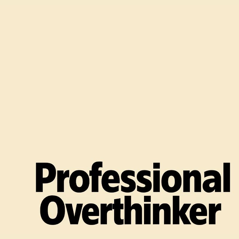 Minimaliste professionnel qui réfléchit trop