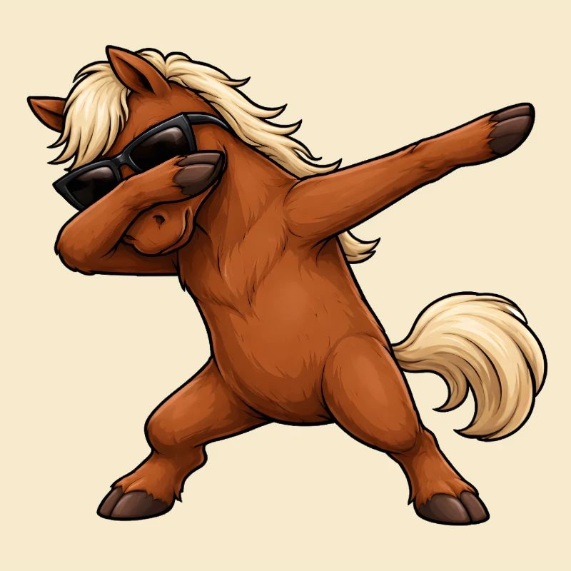 Dabbing Pferd