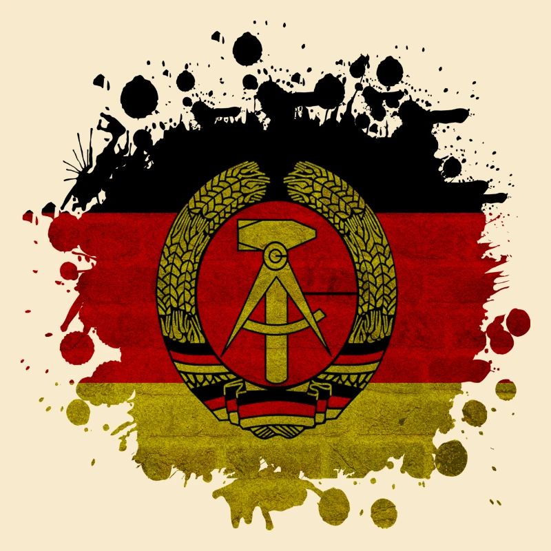 GDR Fleck Klecks / Gift Flag East Germany