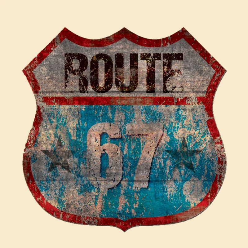 Conception rustique du bouclier de la Route 67