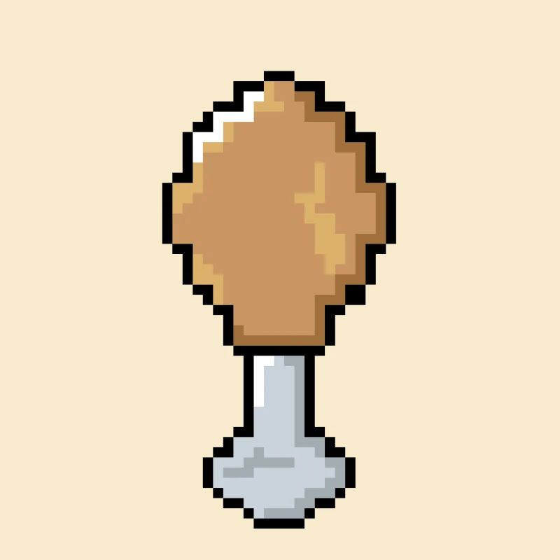 Pixel - Hähnchenkeule