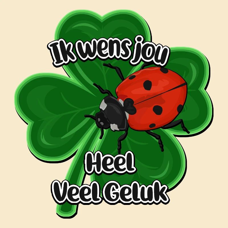Lucky Ladybug on Clover Four