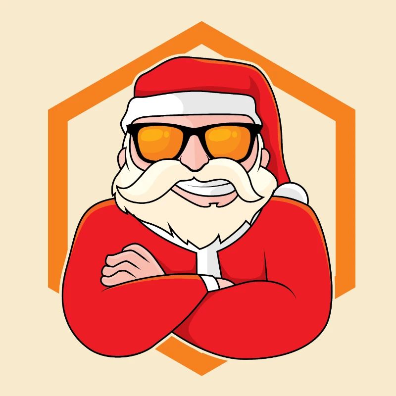 Cooler Weihnachtsmann