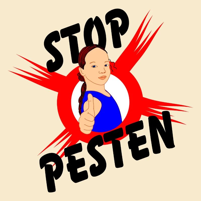 Stoppen Sie Mobbing Logo-Text STOP MOBBING'