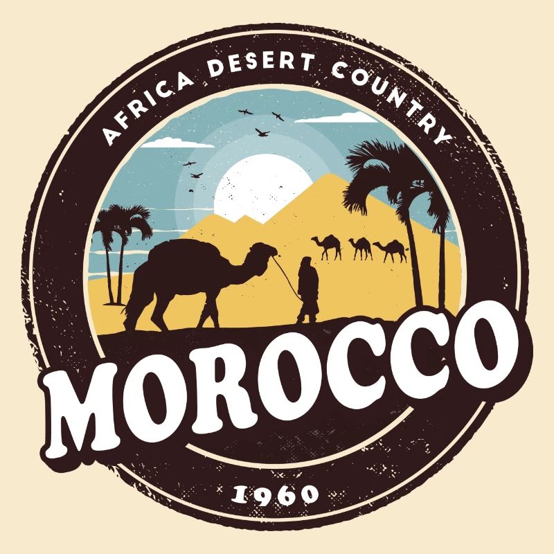 Morocco camel desert design / gift idea