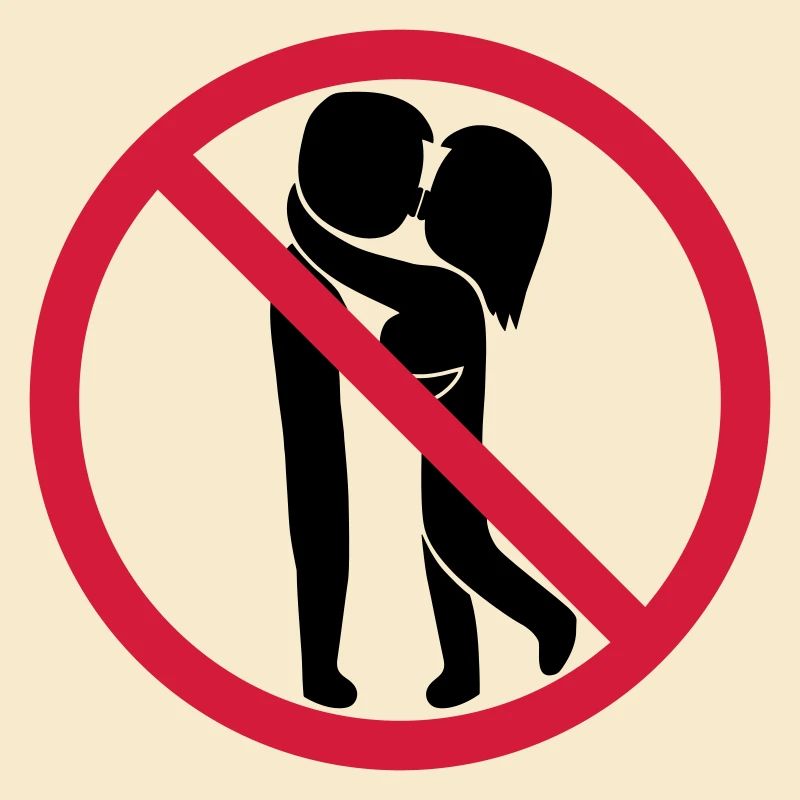 Signe interdit de baiser