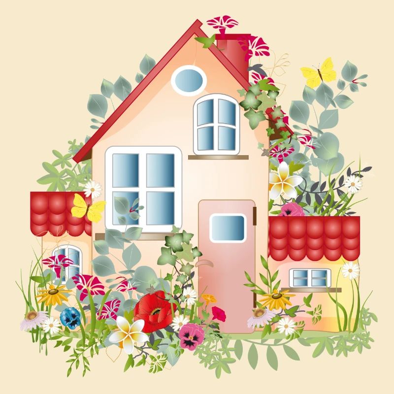 bunte Villa mit üppigen Garten - Ein Traumhaus