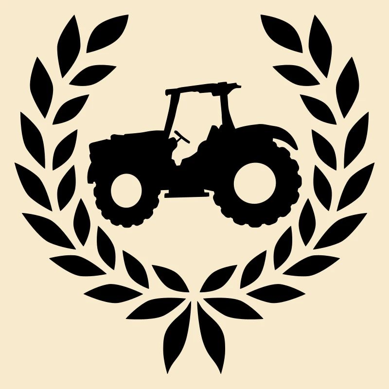 Lorbeerkranz Bauernhof Traktor