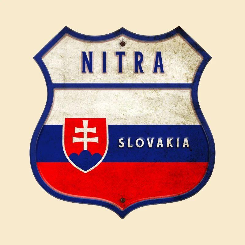 Drapeaux de Nitra Slovaquie