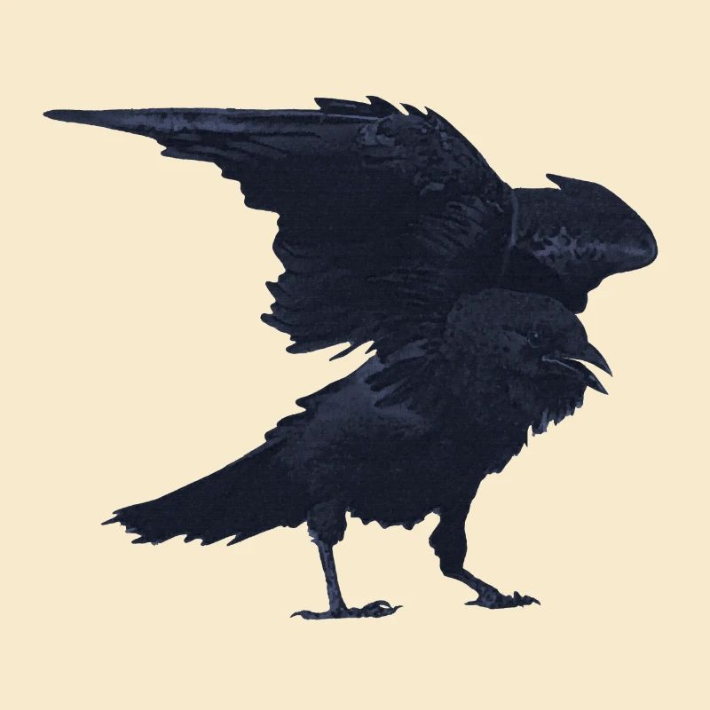 kolkrabe flattern, goth, geburtstagsgeschenk Mann