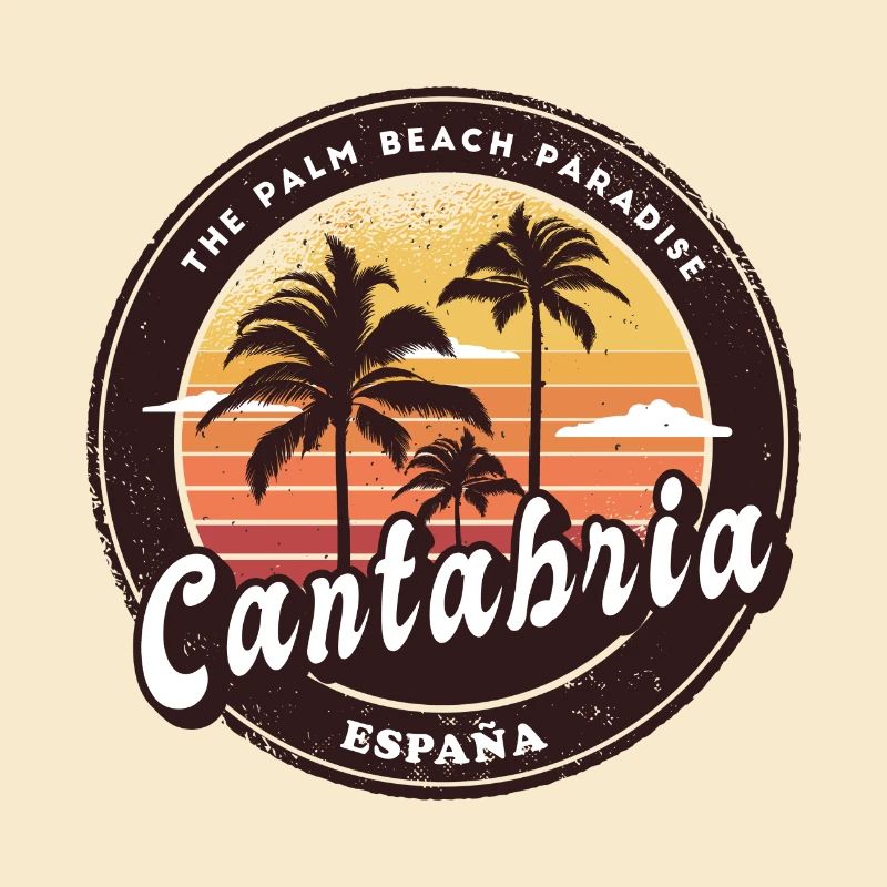 Design de plage de Cantabrie, Espagne