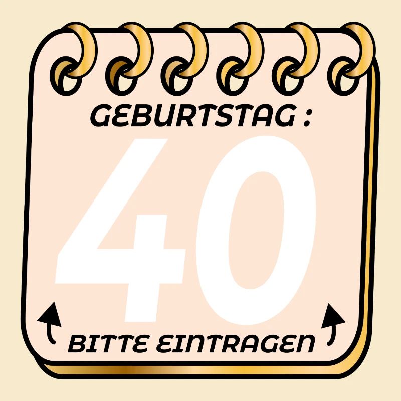 40. Geburtstag - Geburtstagsliste VIERZIG