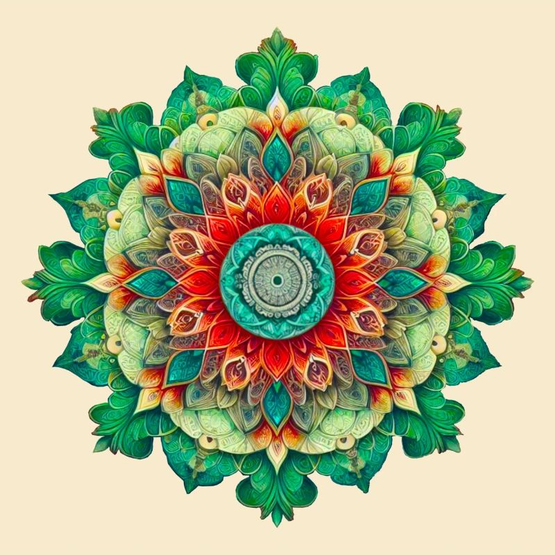 Mandala de Fleurs Kaléidoscope