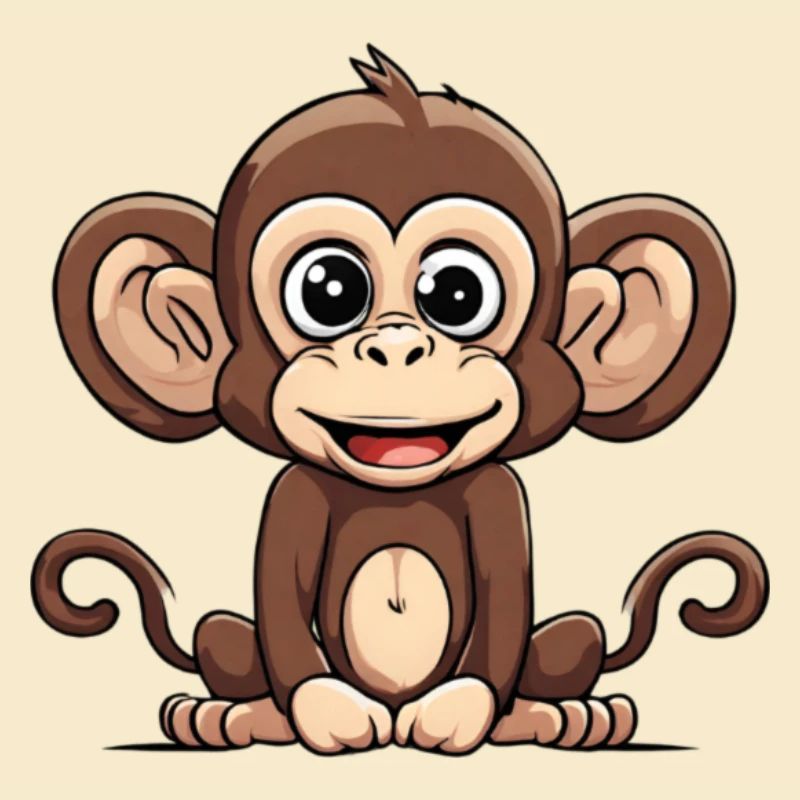 Cartoon Affe süßes Design