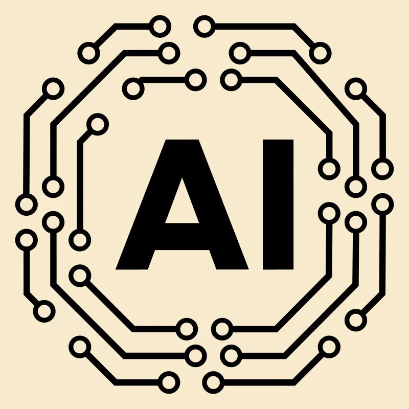AI Icon Badge Logo Artificial Intelligence Logo