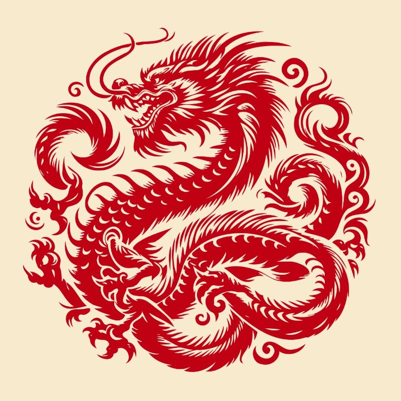 Chinesisches Drachen-Tattoo