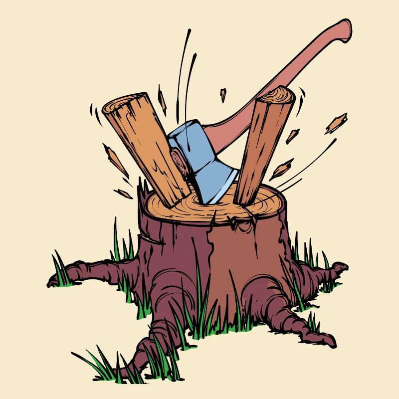 Tree Cutter Axe Wood Lumberjack Forestry Work