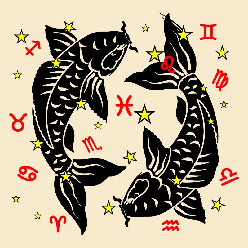 Sternzeichen Stern Logo Fische